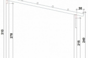 Terrassenüberdachung Classico Tiefe ab 300 cm - BSH